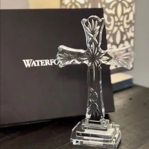 Waterford Crystal 8” Standing Cross in Original Box